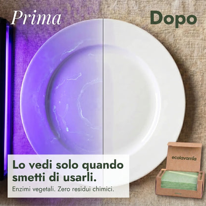 Ecolavamia™ | Fogli Detergenti per Lavastoviglie