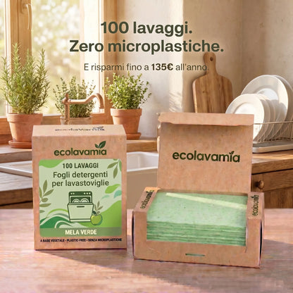 Ecolavamia™ | Fogli Detergenti per Lavastoviglie