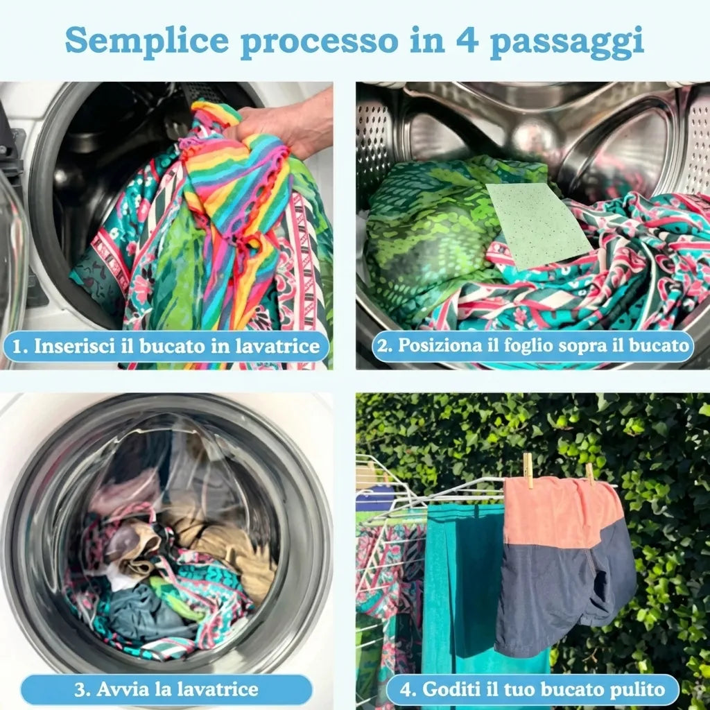 Ecolavamia™ | Fogli Detergenti per Lavatrice